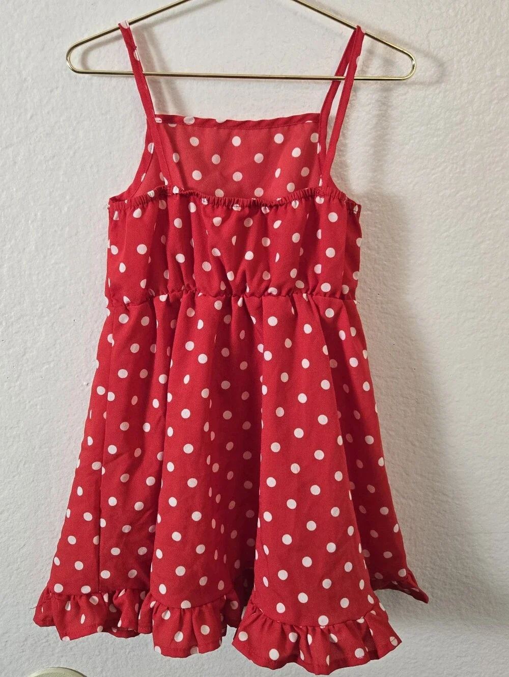 Shein Red & White Polka Dot Dress